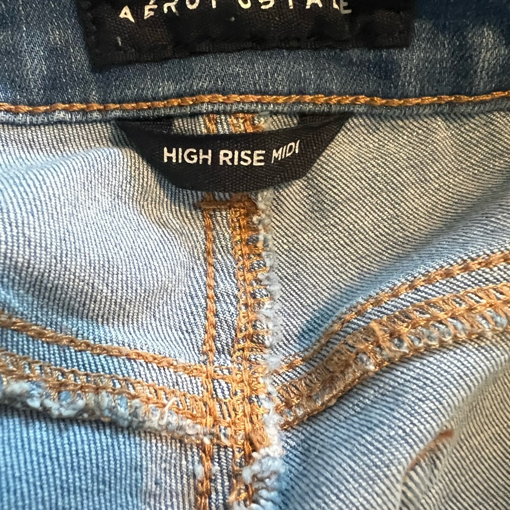 Aeropostale Women's Light Blue High Rise Jeans - Picture 2 of 4